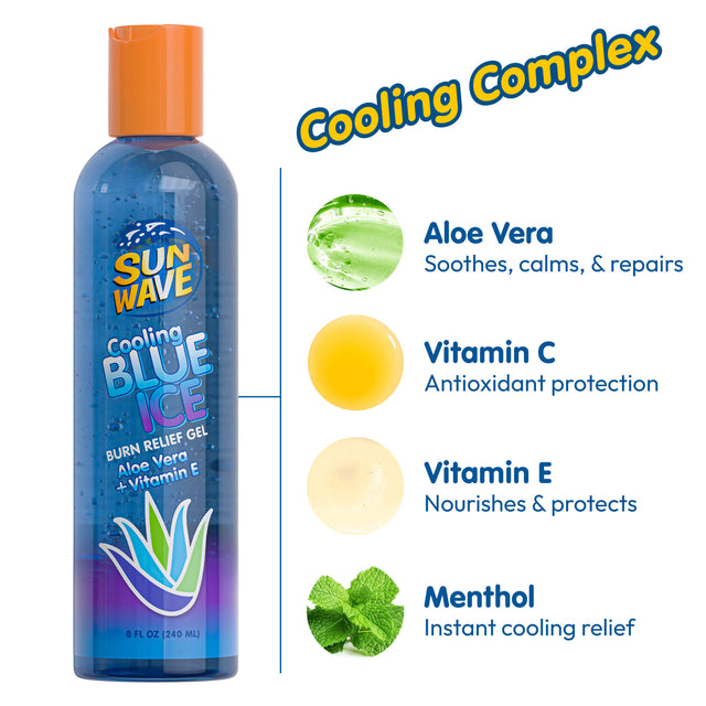 Cooling Blue Ice Burn Relief Gel